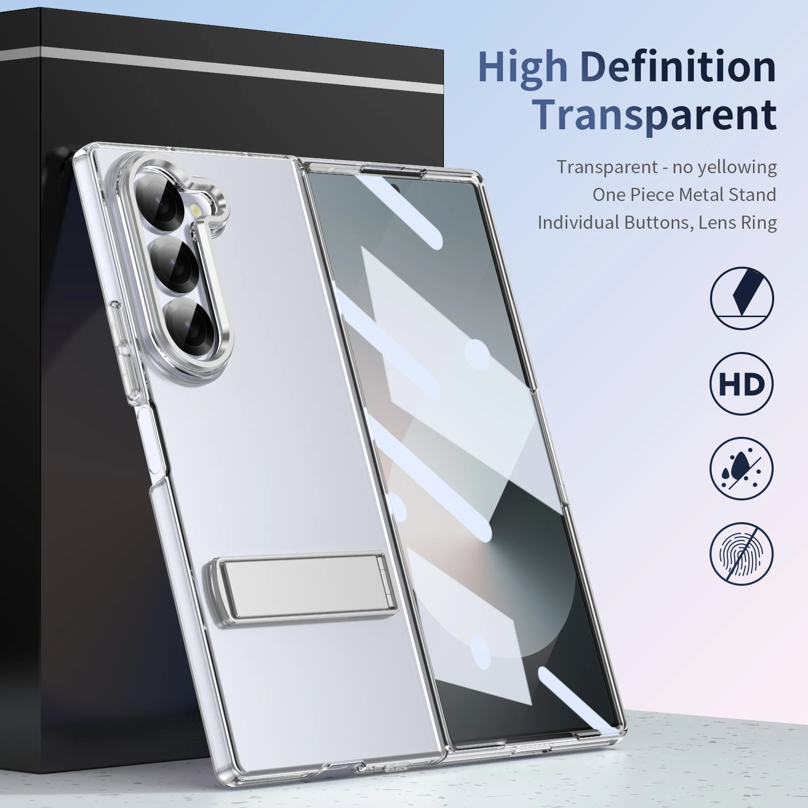 Clear Shield Case-White