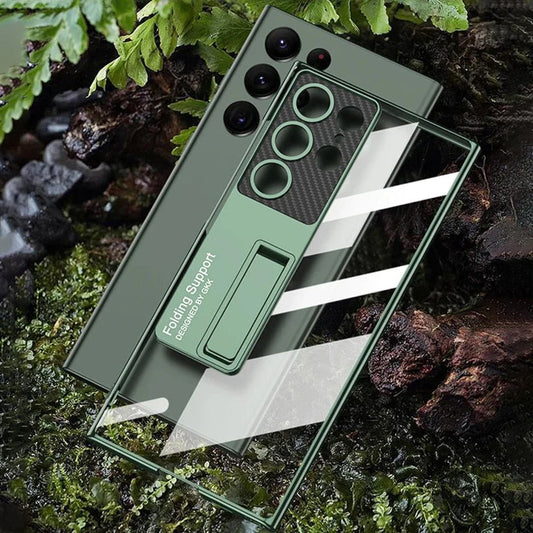 Transparent Kickstand Protective Case - Galaxy
