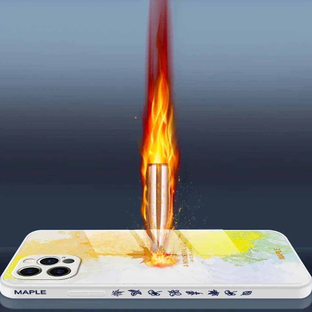 Maple Elegance Liquid Glass Case