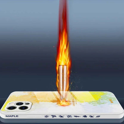 Maple Elegance Liquid Glass Case