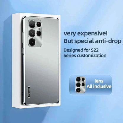 Galaxy - Luxury Metal Straight Edge Case