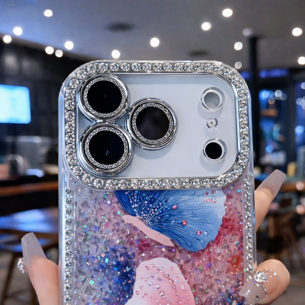 Crystal Flutter Glitter Case- iPhone