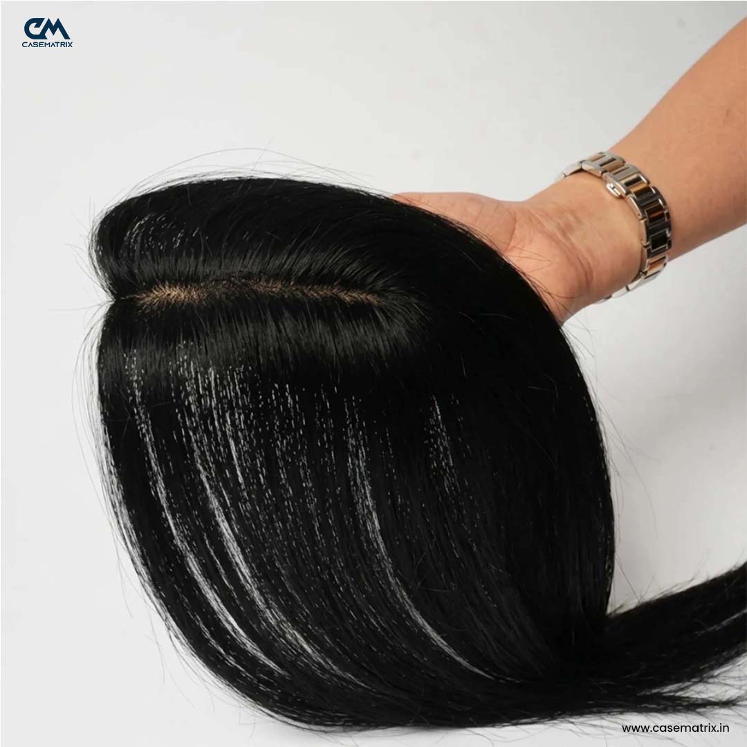 Invisible Human Hair Lace Topper - 16 Inch