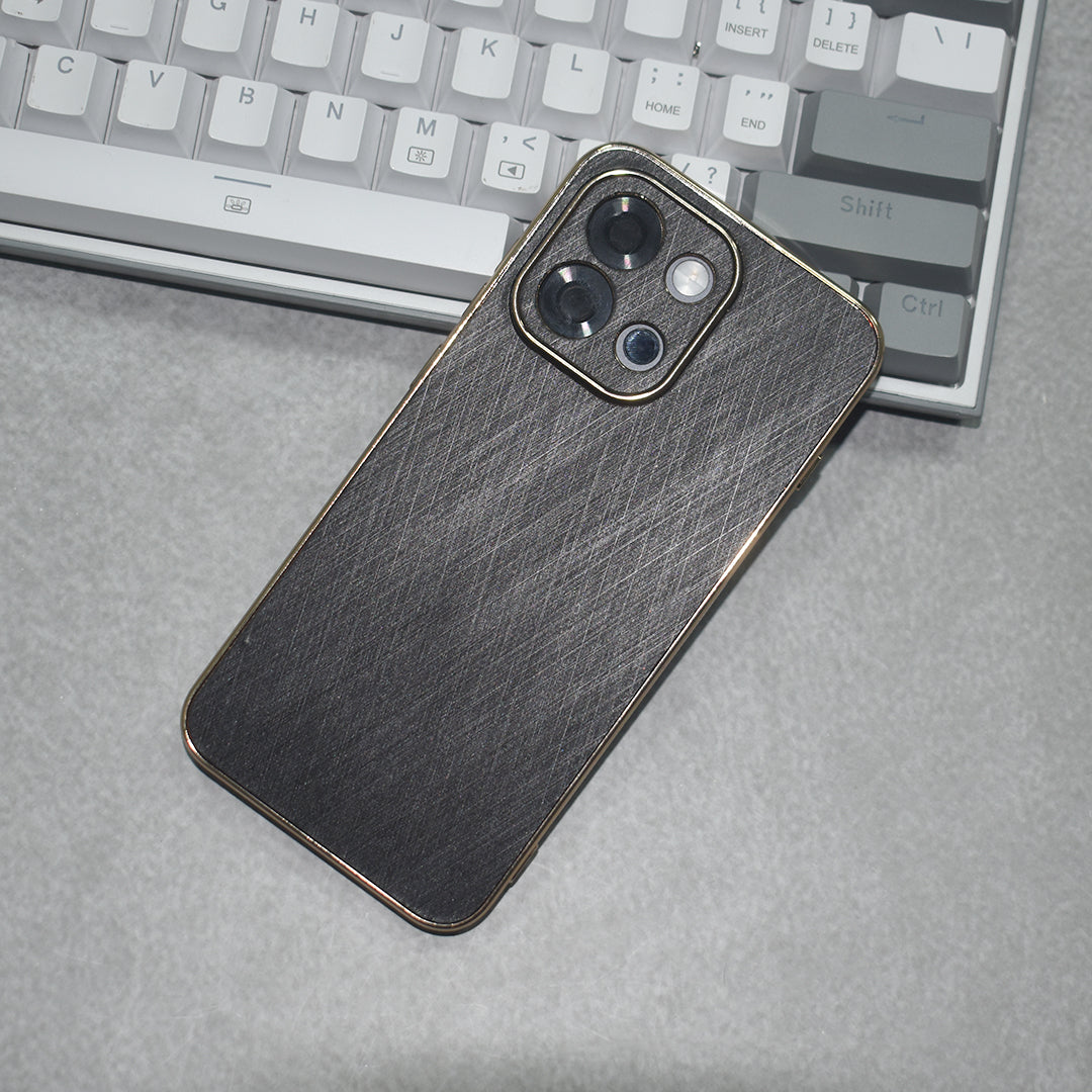 Golden Edge Bamboo Texture Case