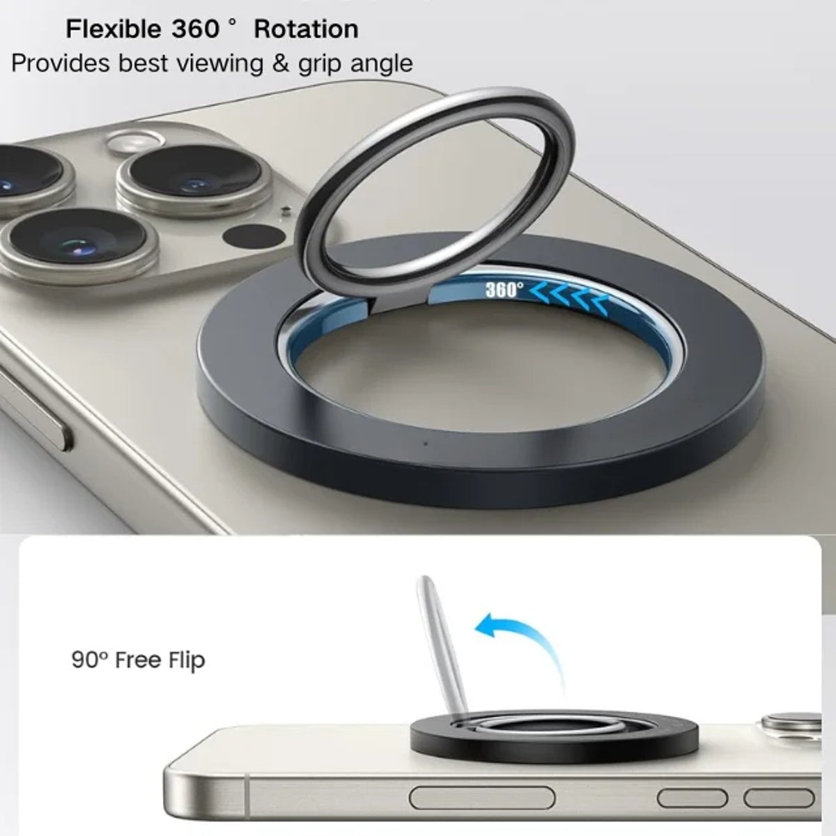 360 CoreRing Magnetic Phone Grip and Stand