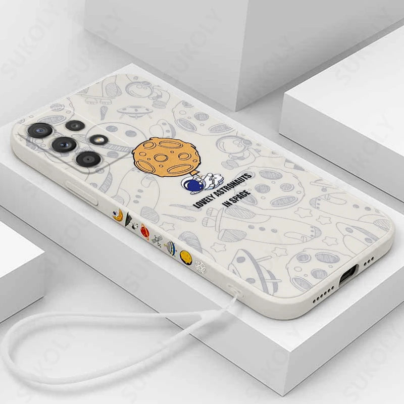 Cosmic Astronaut Silicone Case - Galaxy
