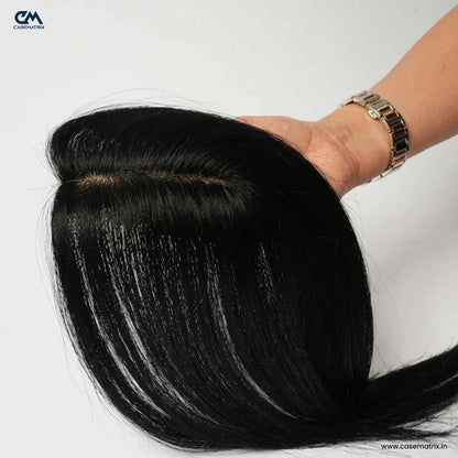 Invisible Human Hair Lace Topper - 18 Inch