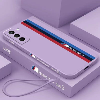 Galaxy S Series -Fashionable Silicone Straight Side Track Case