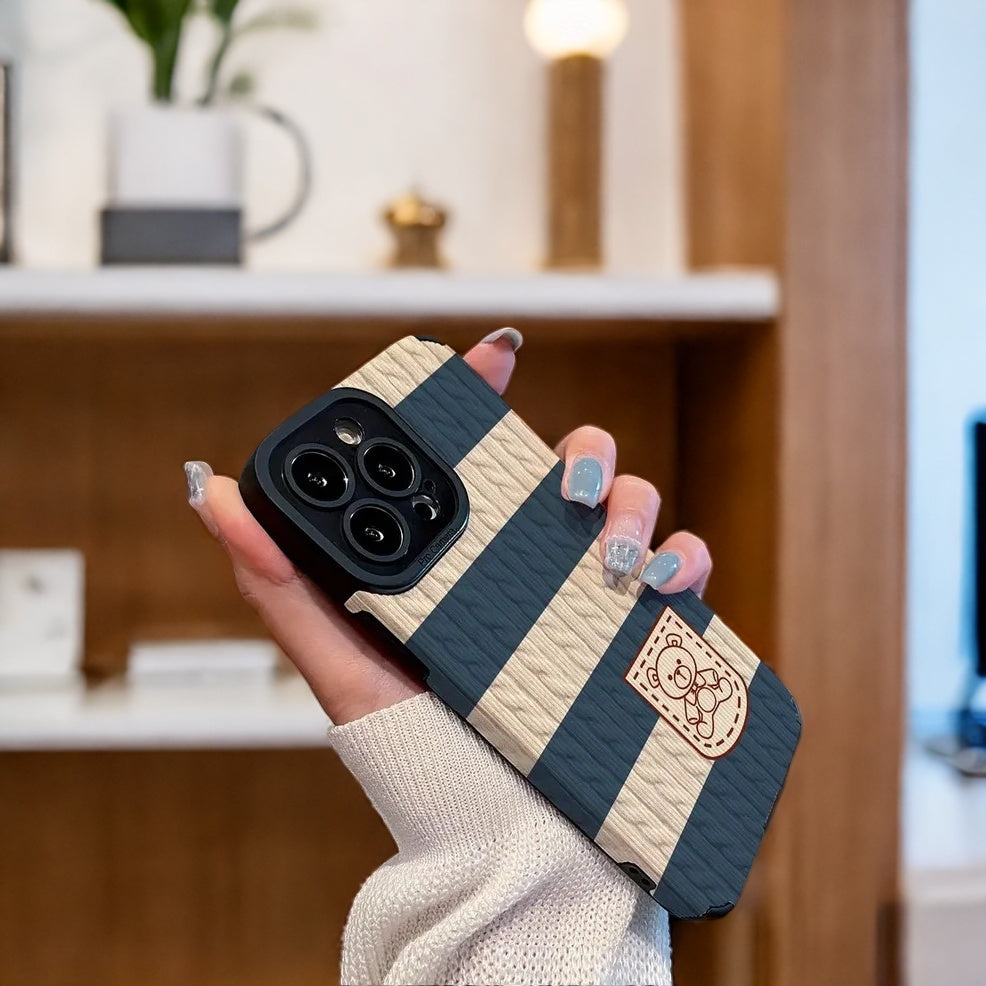 Snuggly Stripe Bear Case