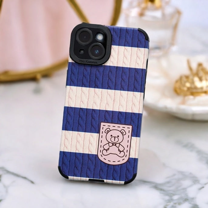 Snuggly Stripe Bear Case