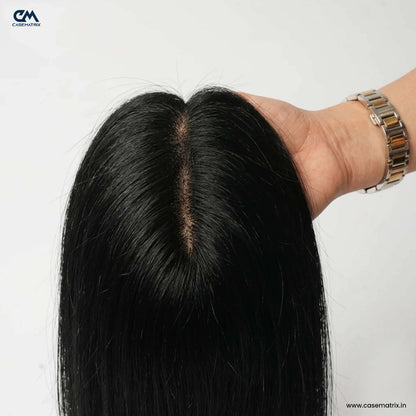 Invisible Human Hair Lace Topper - 16 Inch