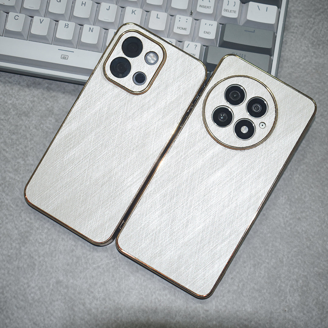 Golden Edge Bamboo Texture Case