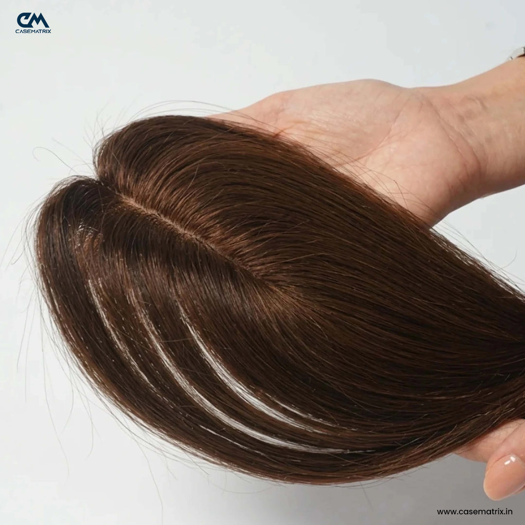 Invisible Human Hair Lace Topper - 16 Inch