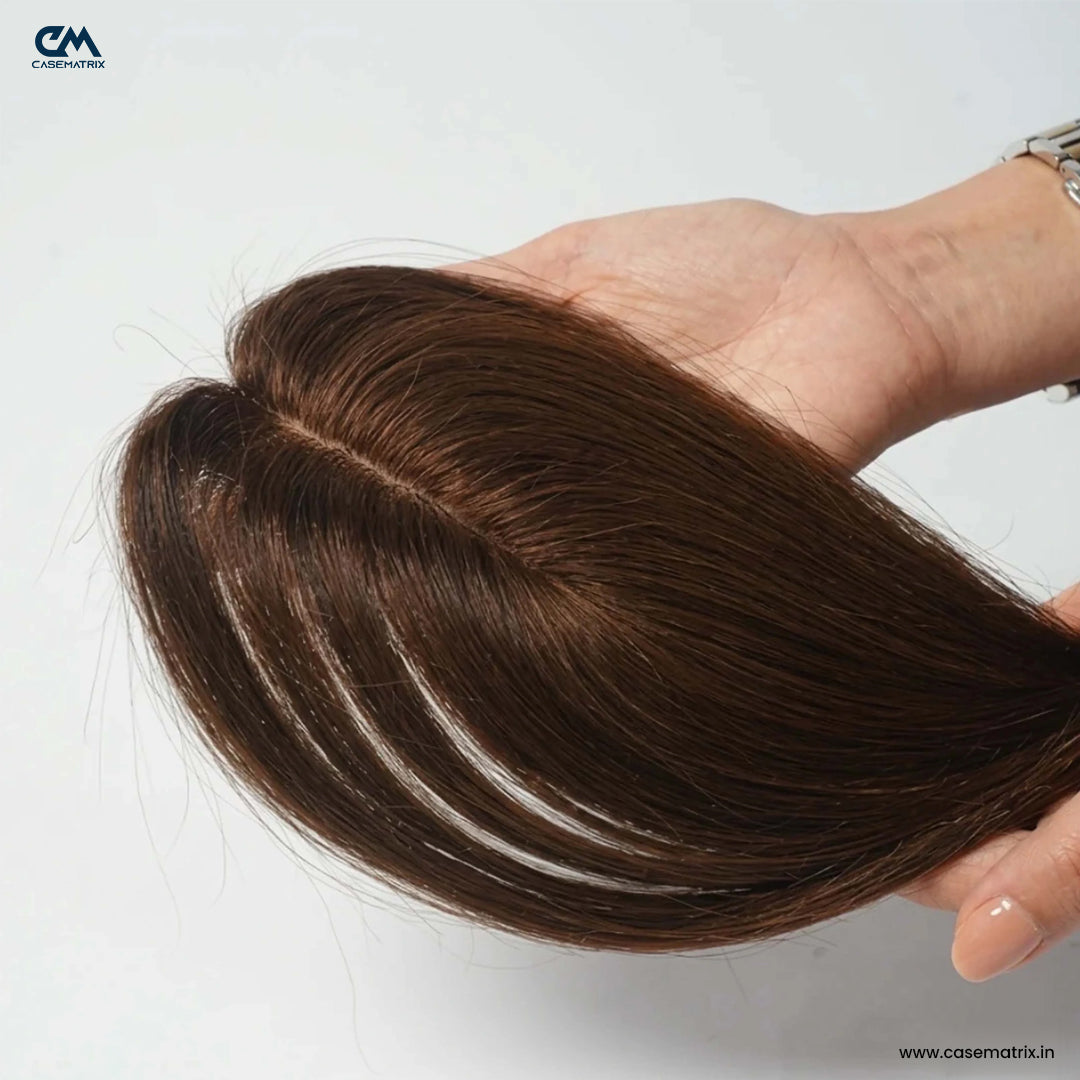 Invisible Human Hair Lace Topper - 18 Inch