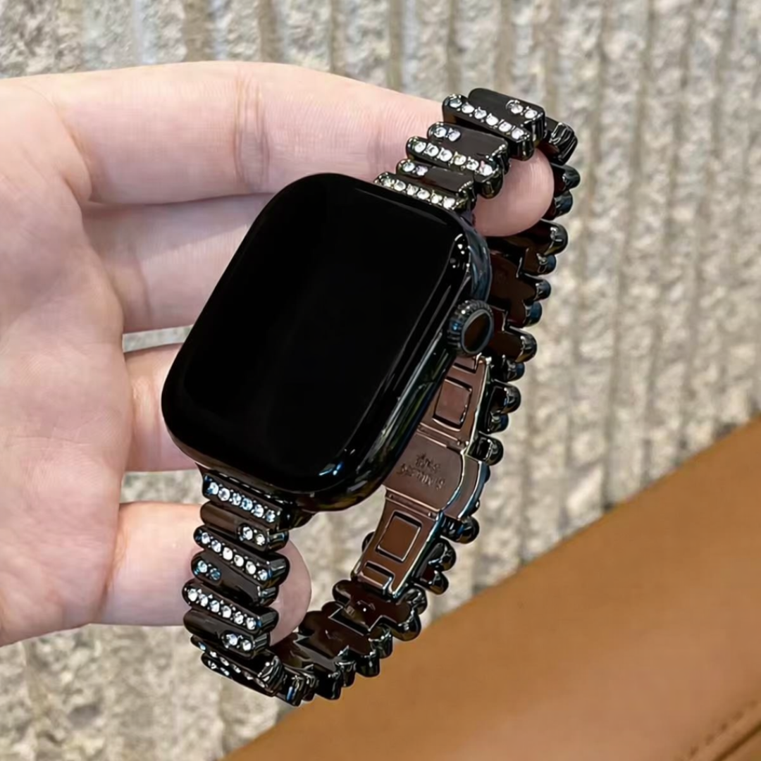 Diamond Glow Metallic Strap