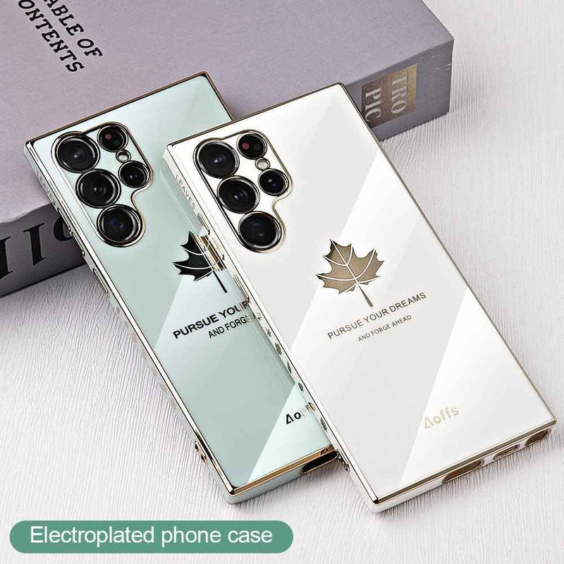 Electroplated Maple Leaf Case - Samsung
