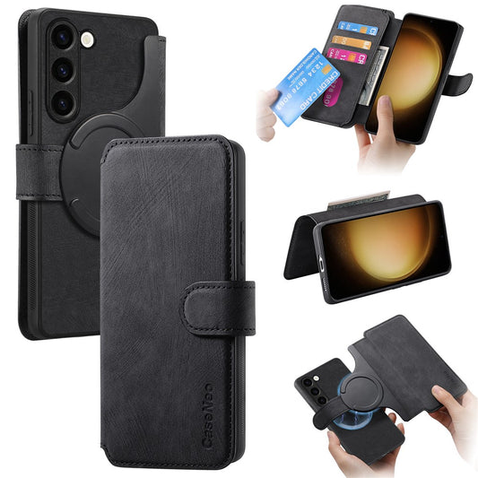 Galaxy S Series - Detachable Card Solt Wallet Leather Case