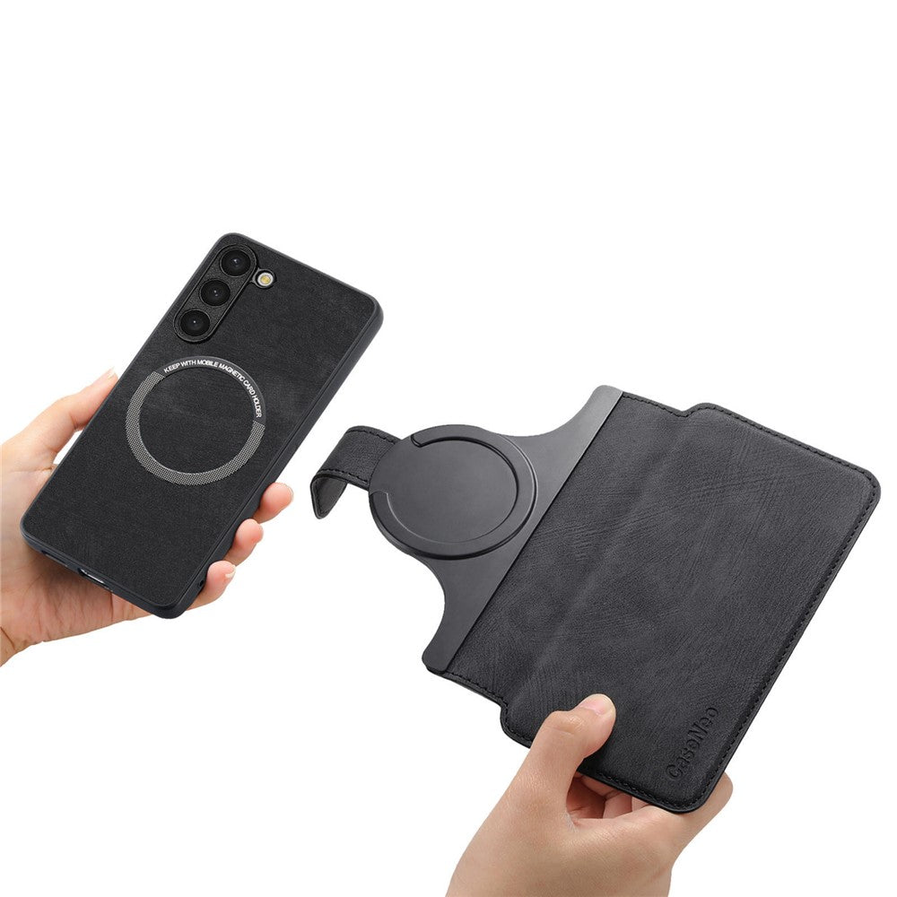 Galaxy S Series - Detachable Card Solt Wallet Leather Case