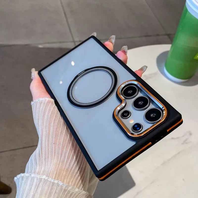 Royal Frame Transparent Case  - Galaxy