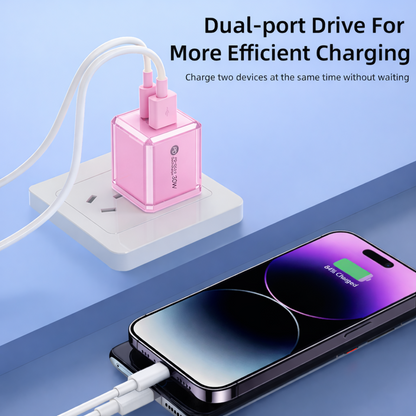 SnapVolt Mini 30W Charger Adapter - Pink