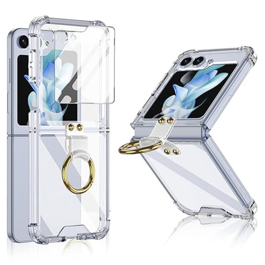 Crystal Clear Magsafe Metal Ring Case - Galaxy