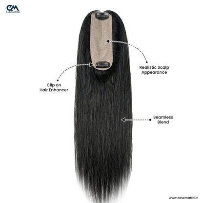 Silk Base Human Hair Topper 2.5*5Inc