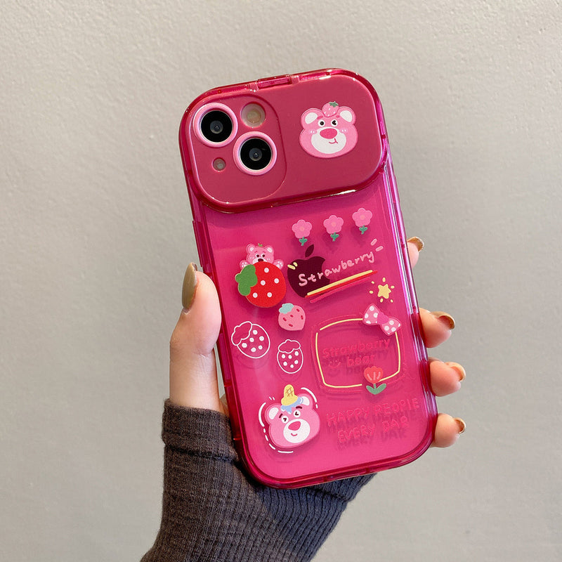 Flip Mirror 3D Cartoon Case