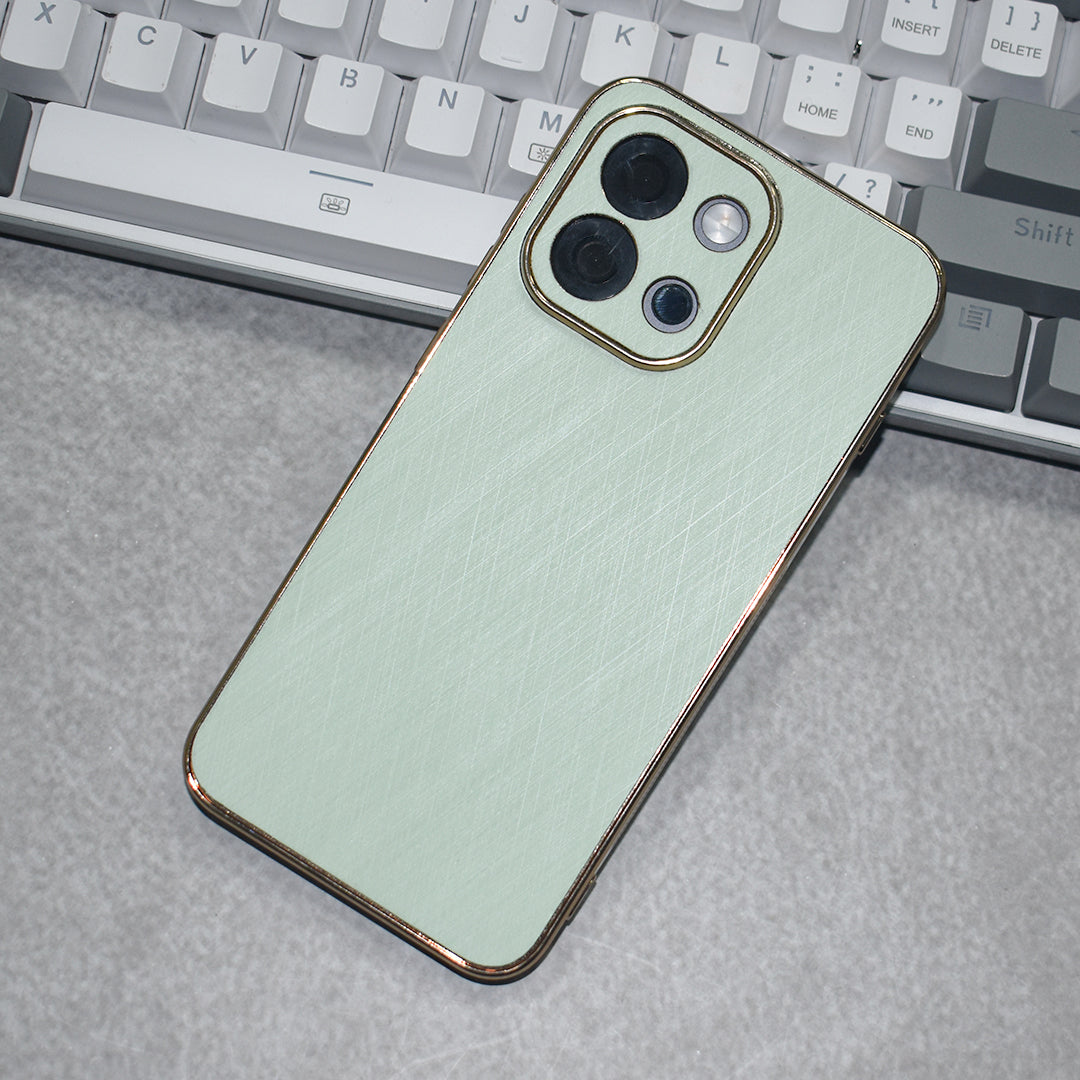 Golden Edge Bamboo Texture Case