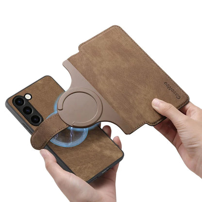 Galaxy S Series - Detachable Card Solt Wallet Leather Case