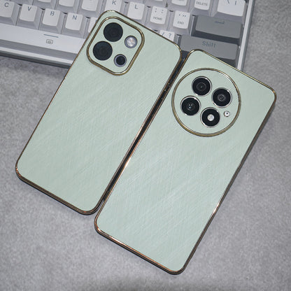 Golden Edge Bamboo Texture Case