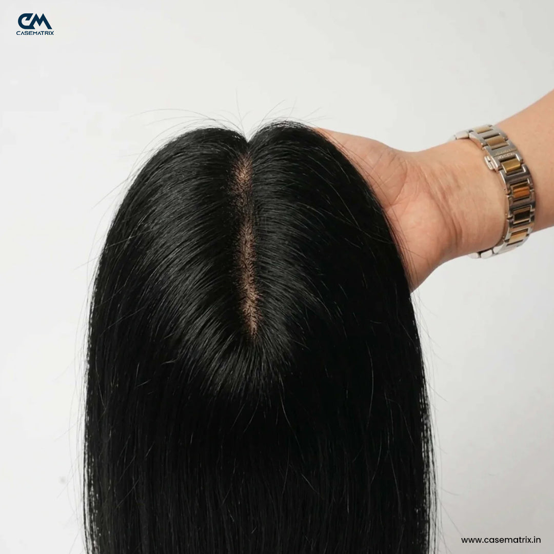 Invisible Human Hair Lace Topper - 14 Inch
