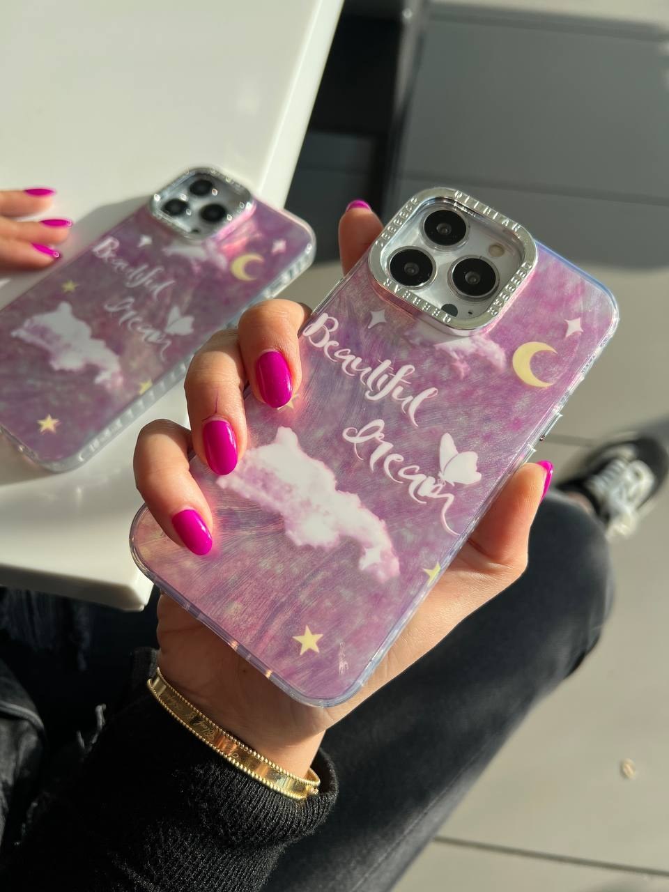 Cute Moon Purple Case - iPhone