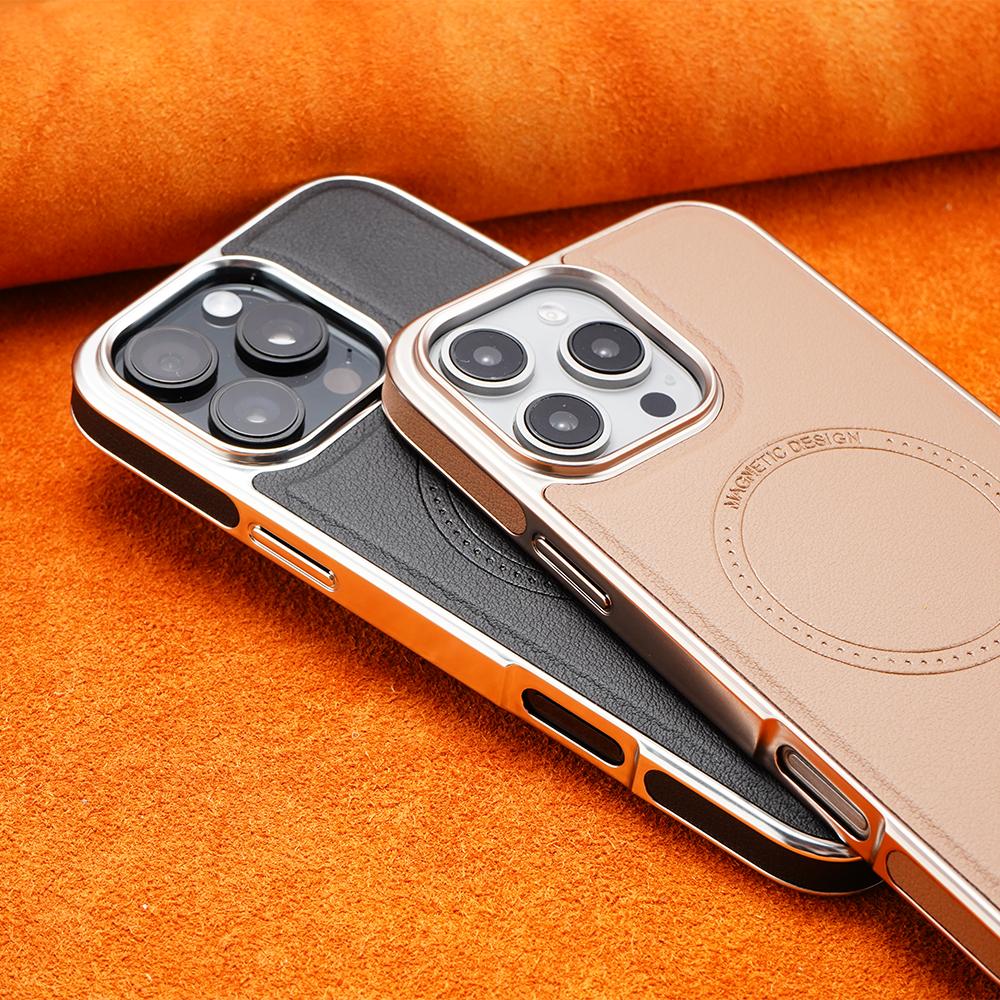 iPhone Series - LuxeFrame Leather Magnetic Case
