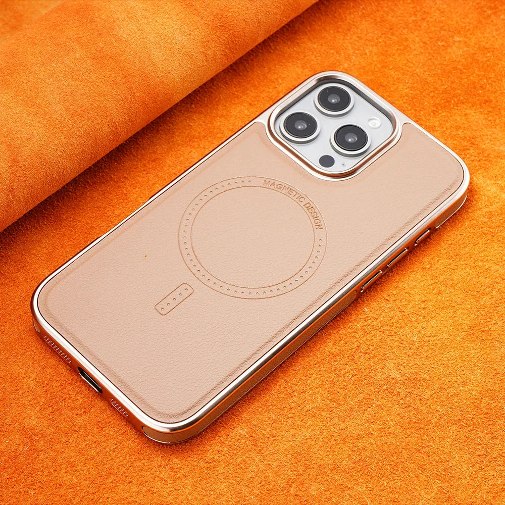 iPhone Series - LuxeFrame Leather Magnetic Case