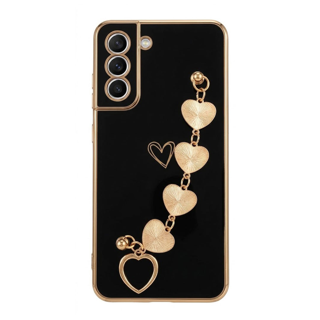 Heart Metal Bracelet Chain Case - Galaxy