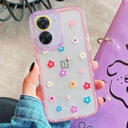 Flower Painted Clear Case