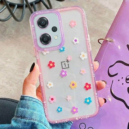 Flower Painted Clear Case