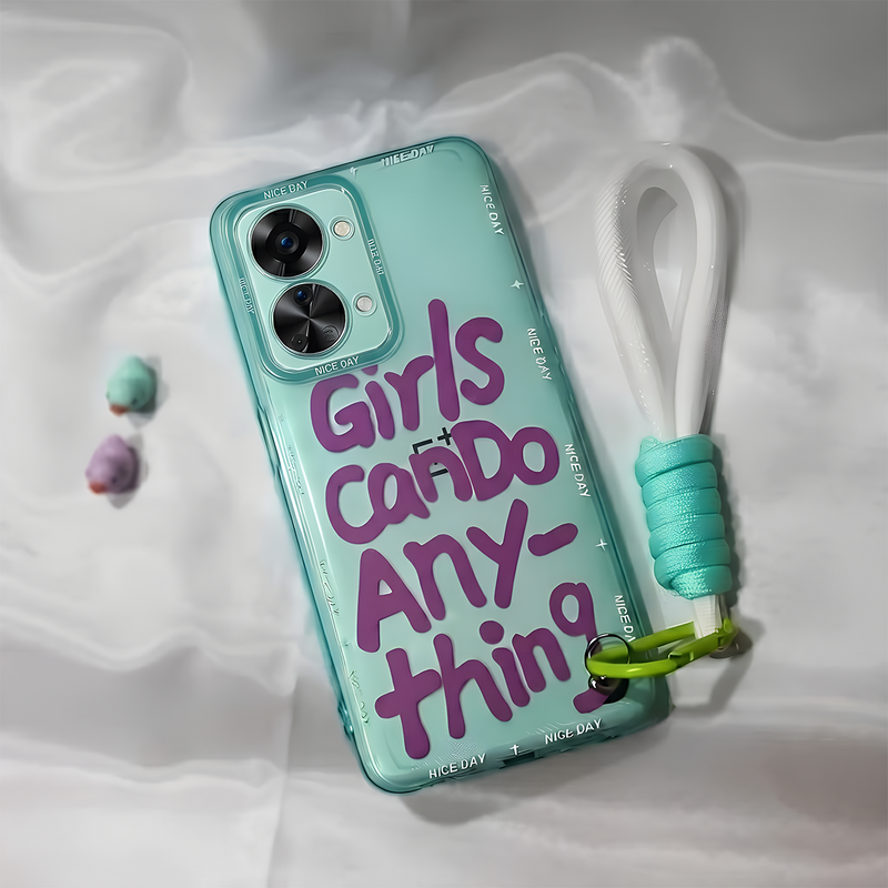 OnePlus - Cute Graffiti Letter Case with Lanyard