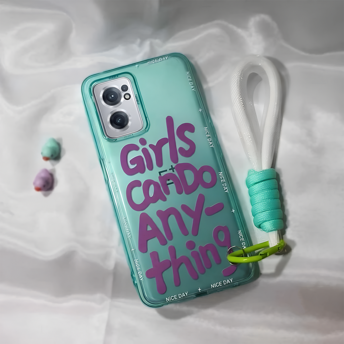 OnePlus - Cute Graffiti Letter Case with Lanyard
