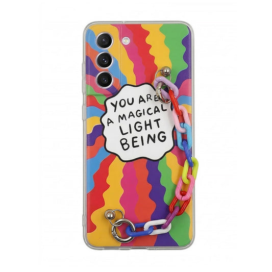 Rainbow Case with Chain Bracelet - Galaxy