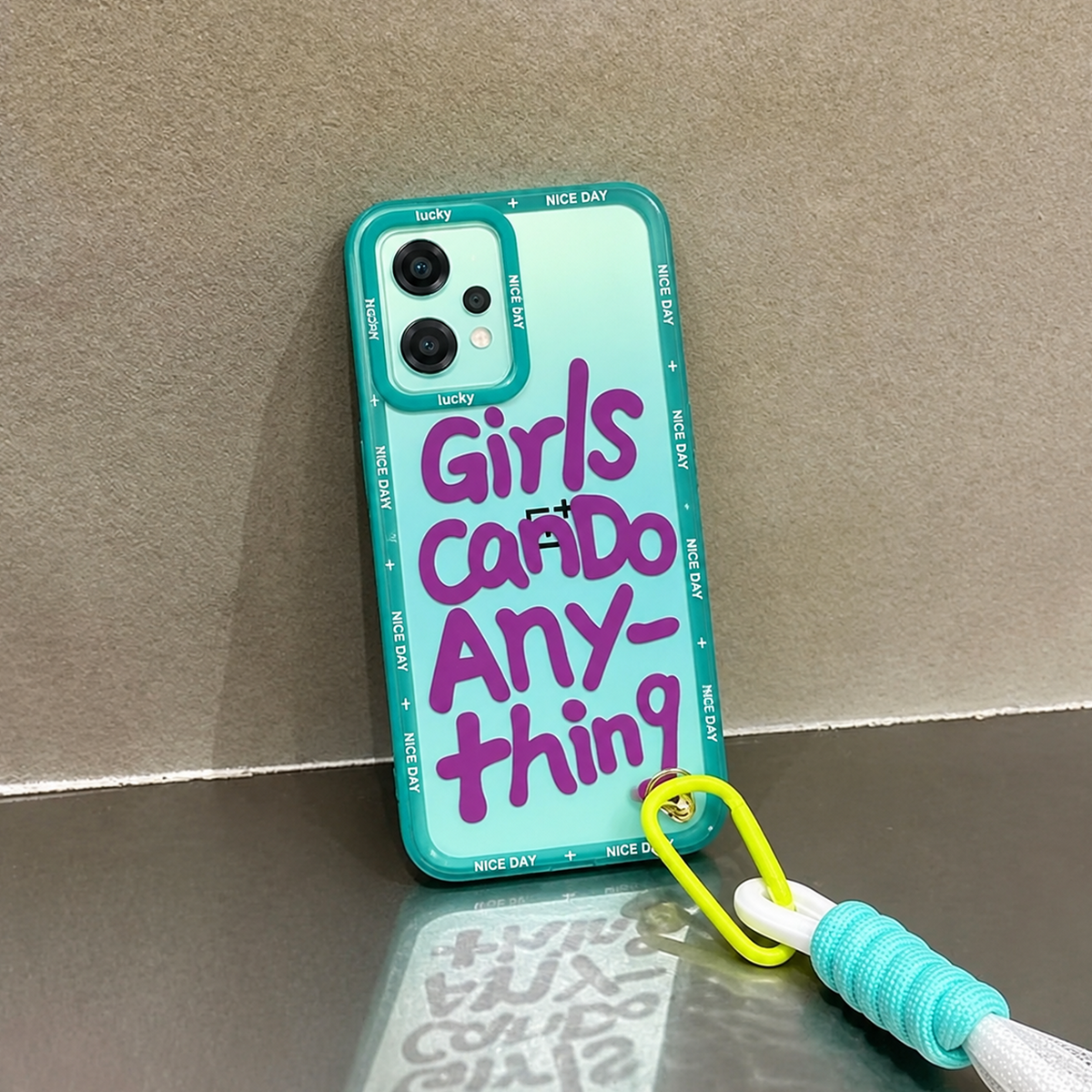 OnePlus - Cute Graffiti Letter Case with Lanyard