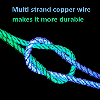 AuraCharge 66W RGB Color Change Type-C Cable