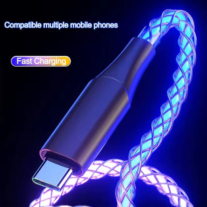 AuraCharge 66W RGB Color Change Type-C Cable
