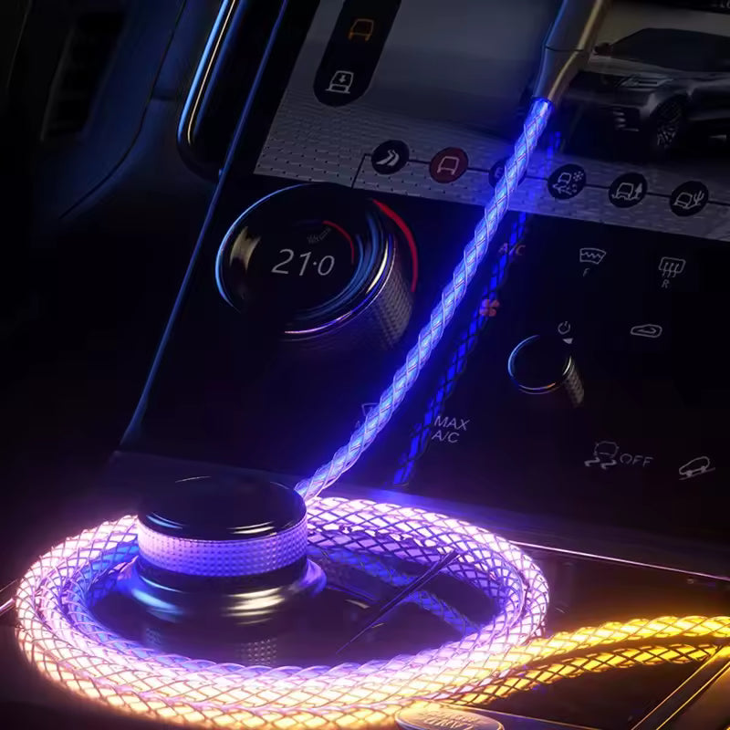AuraCharge 66W RGB Color Change Type-C Cable