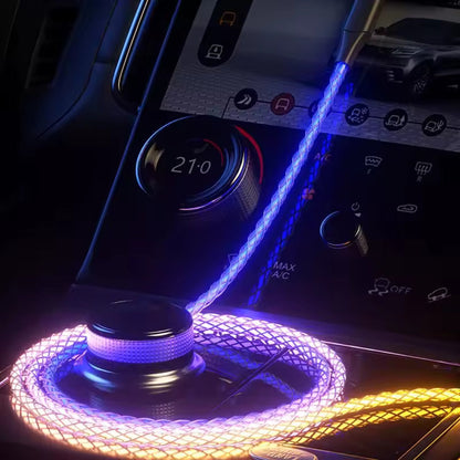 AuraCharge 66W RGB Color Change Type-C Cable