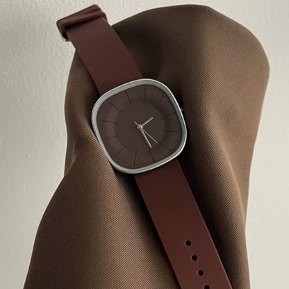 SquareFlex Silicone Strap Watch