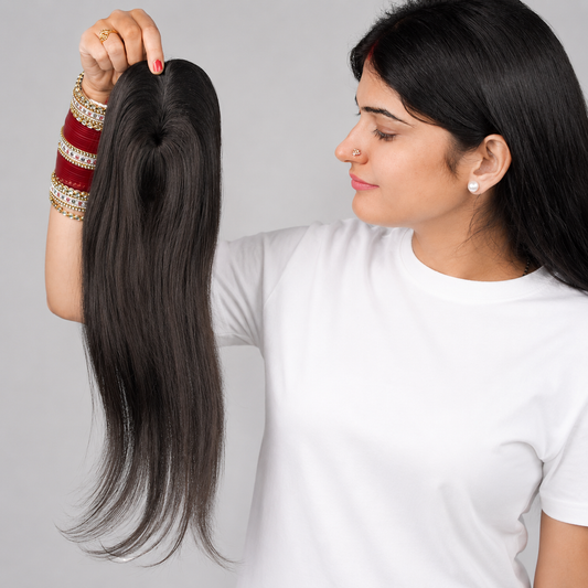 Invisible Human Hair Lace Topper