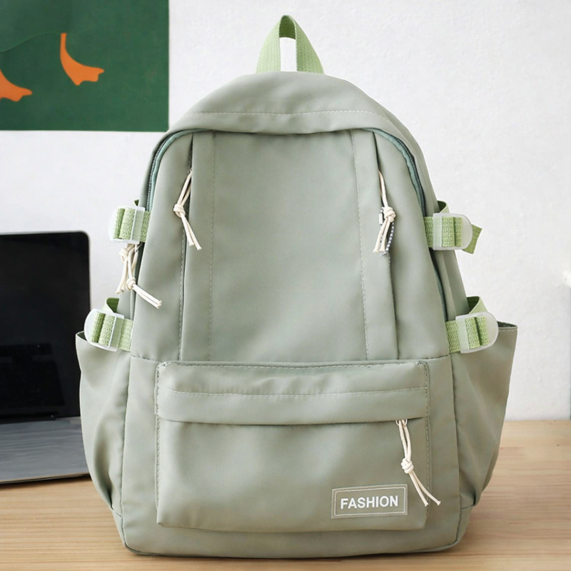 Daisy Day Korean Themed Backpack - Green