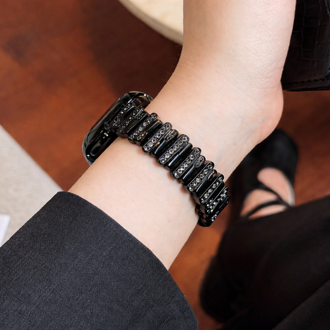 Diamond Glow Metallic Strap
