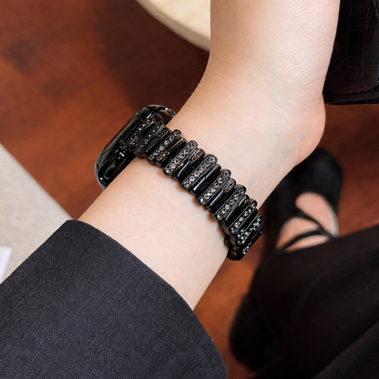 Diamond Glow Metallic Strap